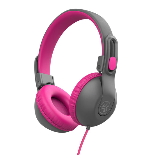 JBuddies Studio 2 On-Ear Kids Wired Headphones Gray/Pink 
