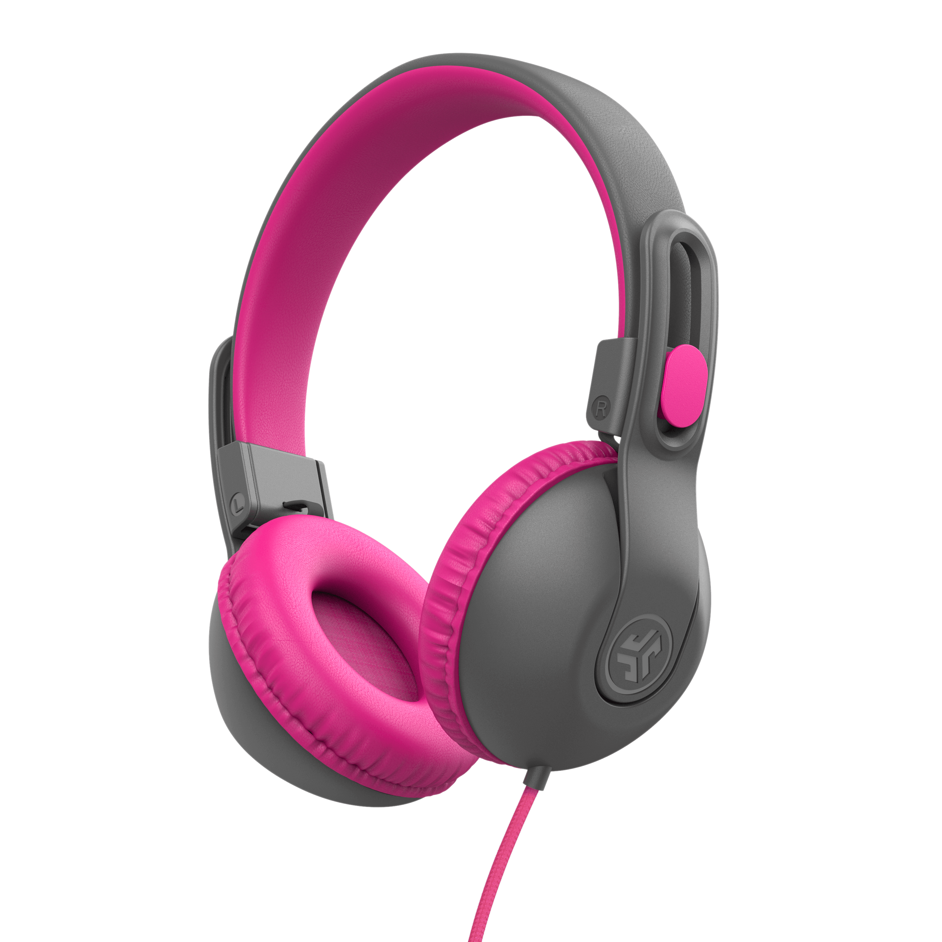 JBuddies Studio 2 On-Ear Kids Wired Headphones Gray/Pink