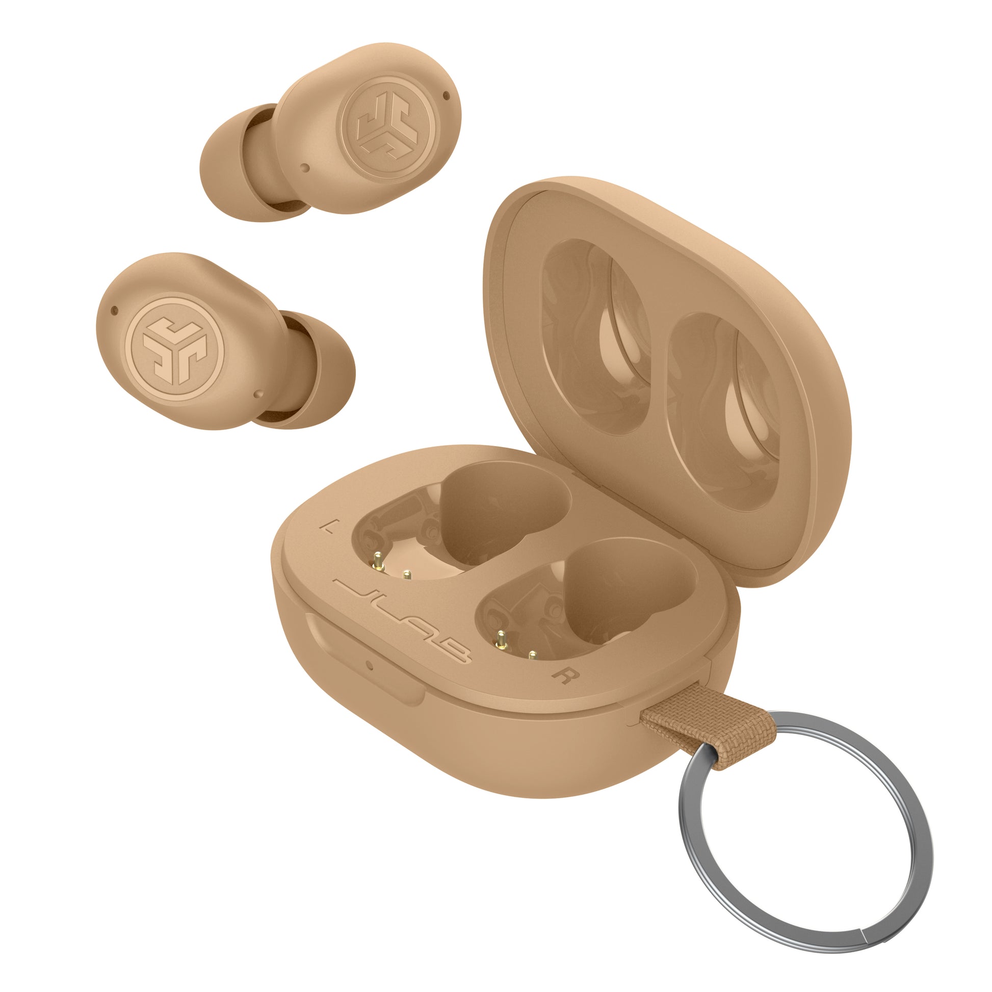 JBuds Mini Tones True Wireless Earbuds 728 N open case