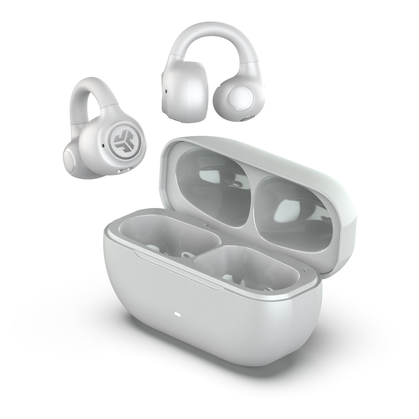 Flex Open Earbuds White exploded