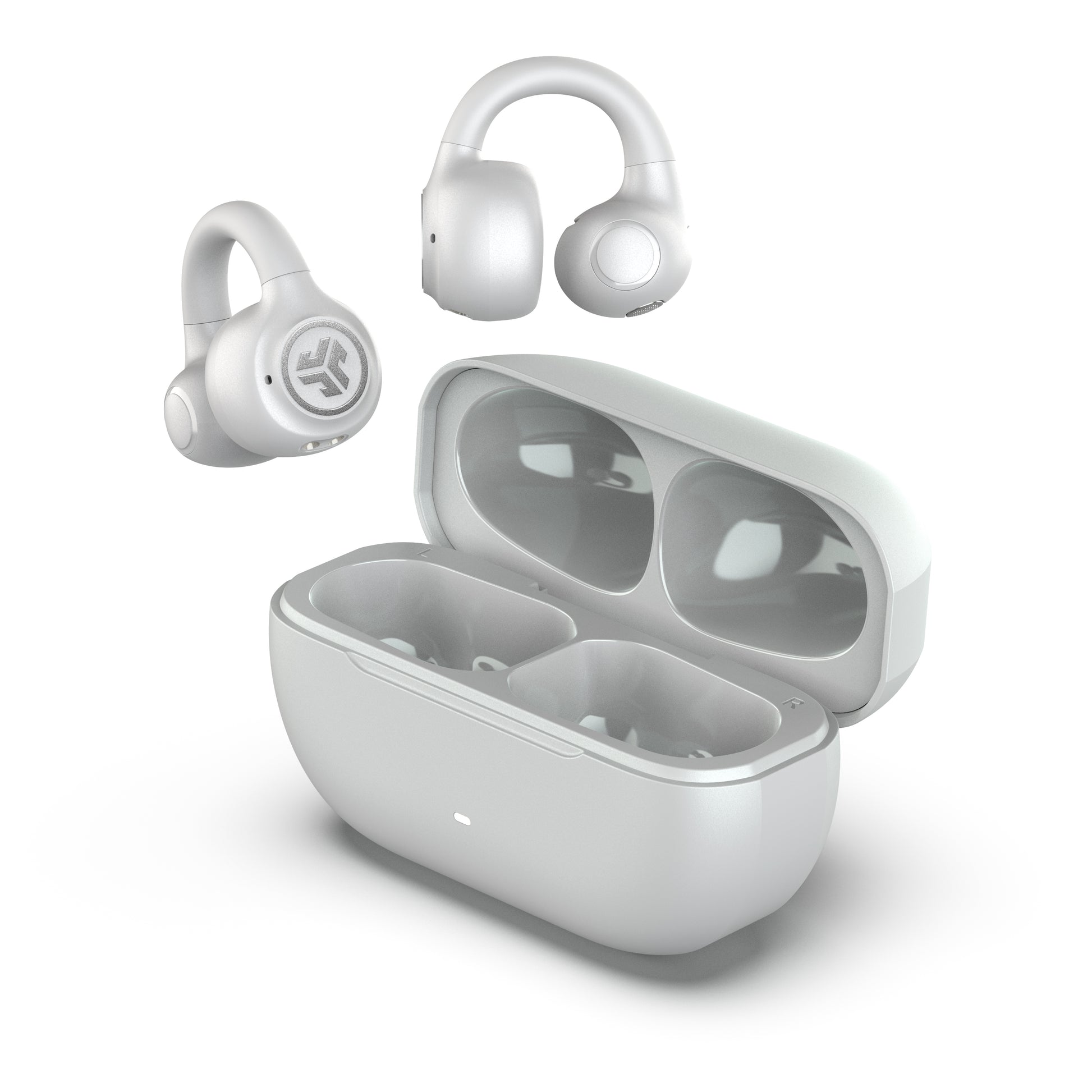 Flex Open Earbuds White exploded