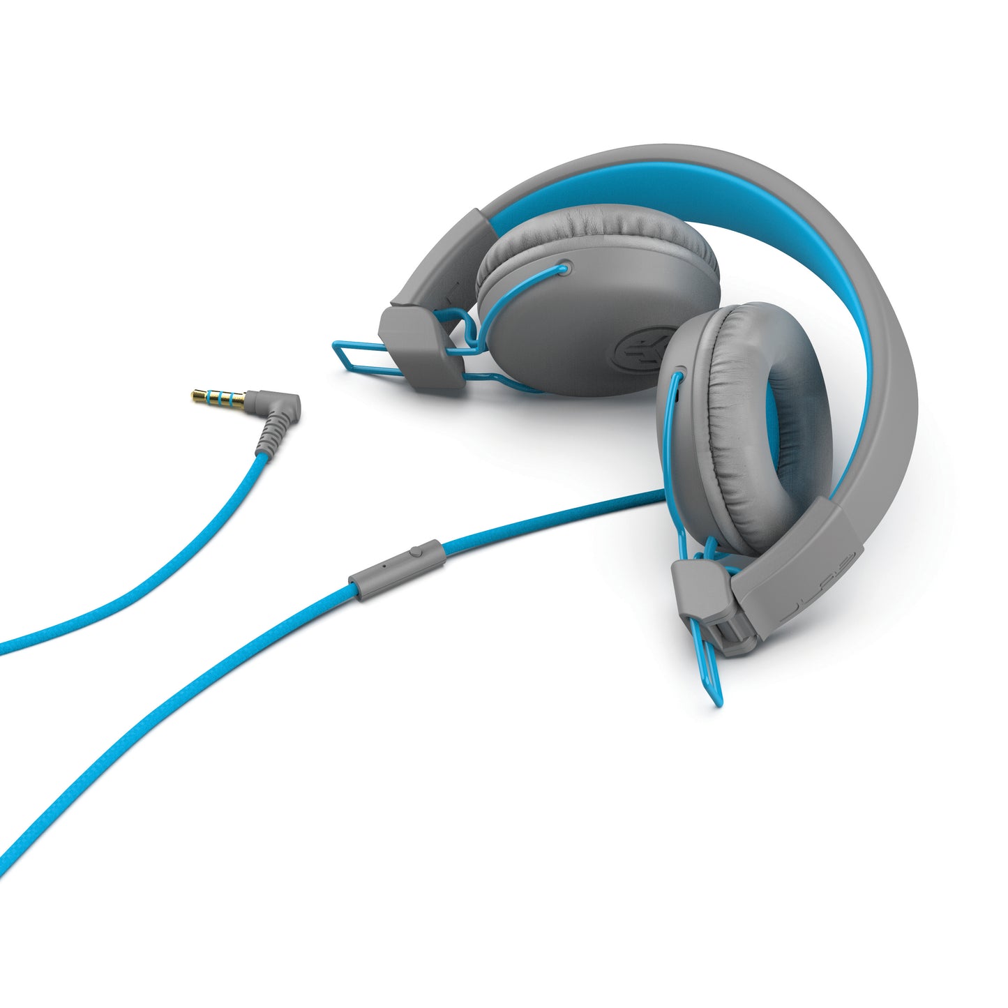 Studio Wired Headphones Blue with cable