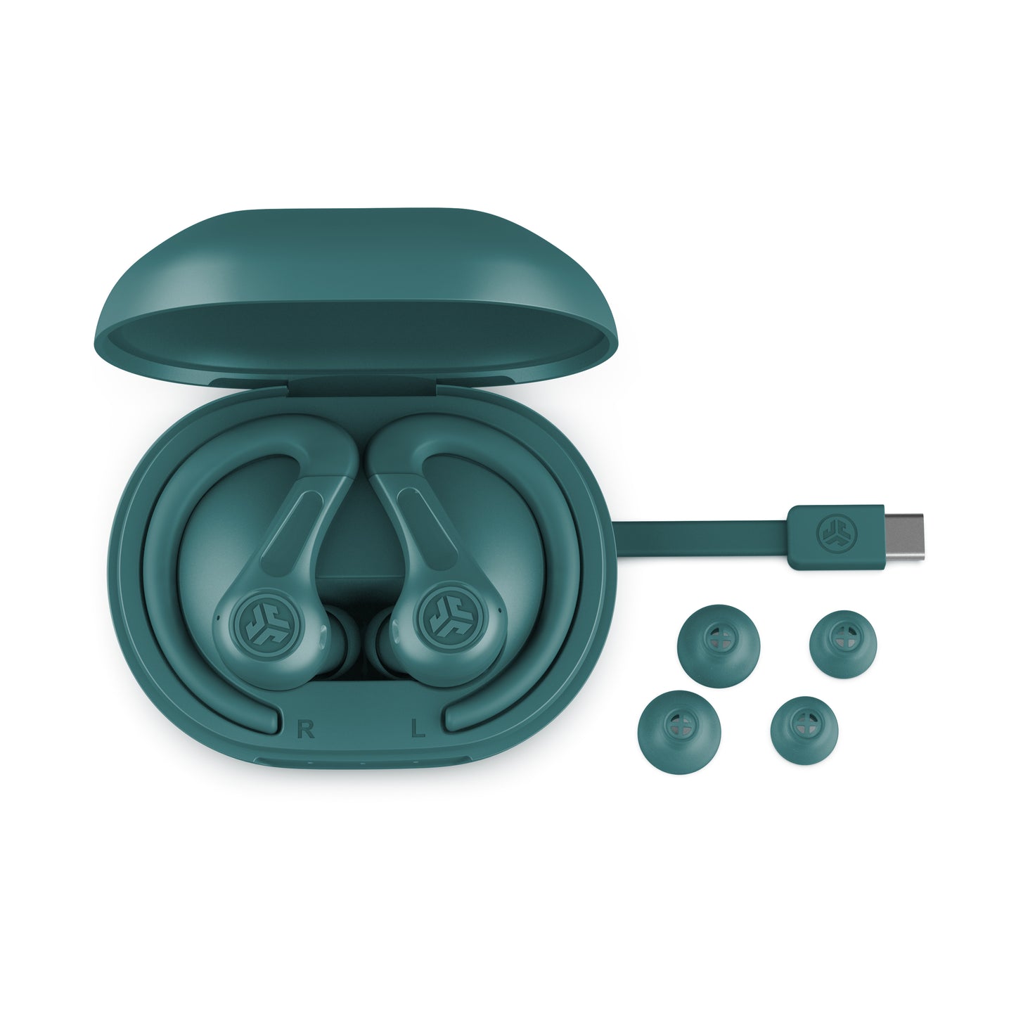 JBuds Air Sport ANC 4 Earbuds Teal | 40329581690952