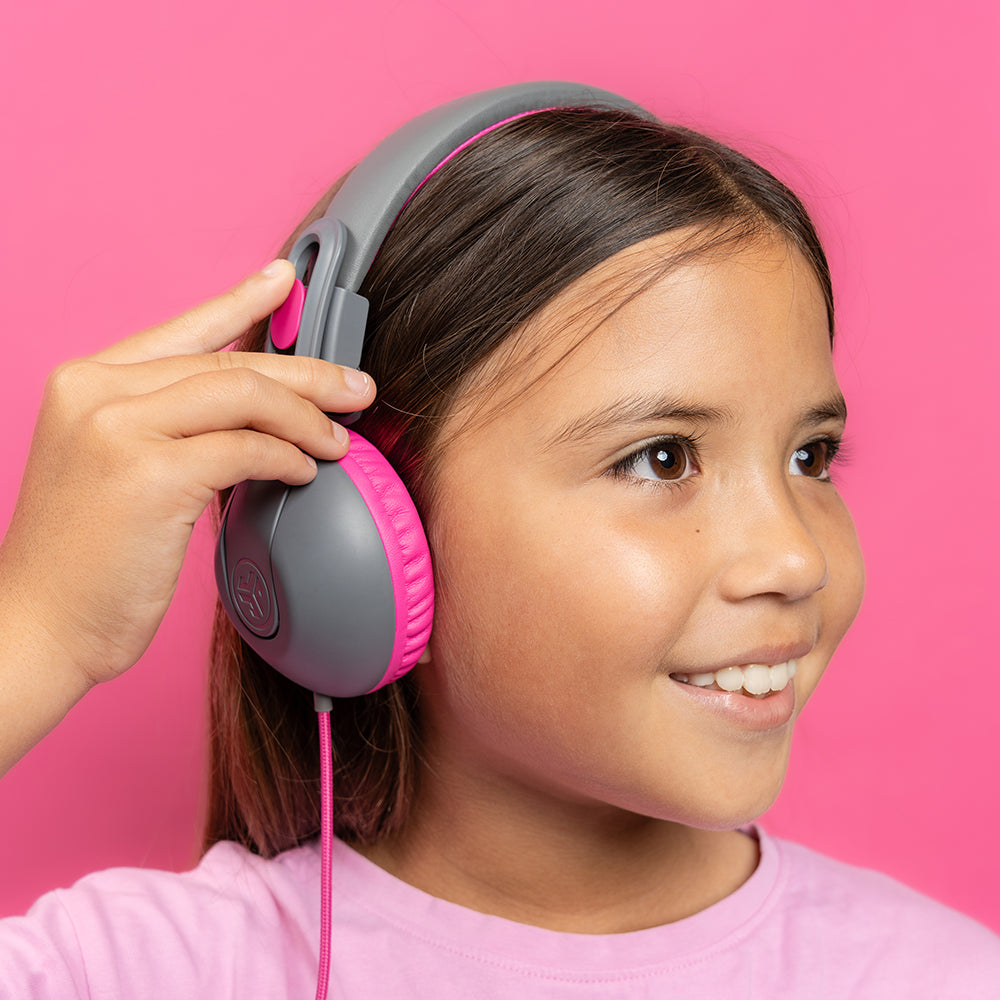 JBuddies Studio 2 Wired Kids Headphones Pink/Gray 