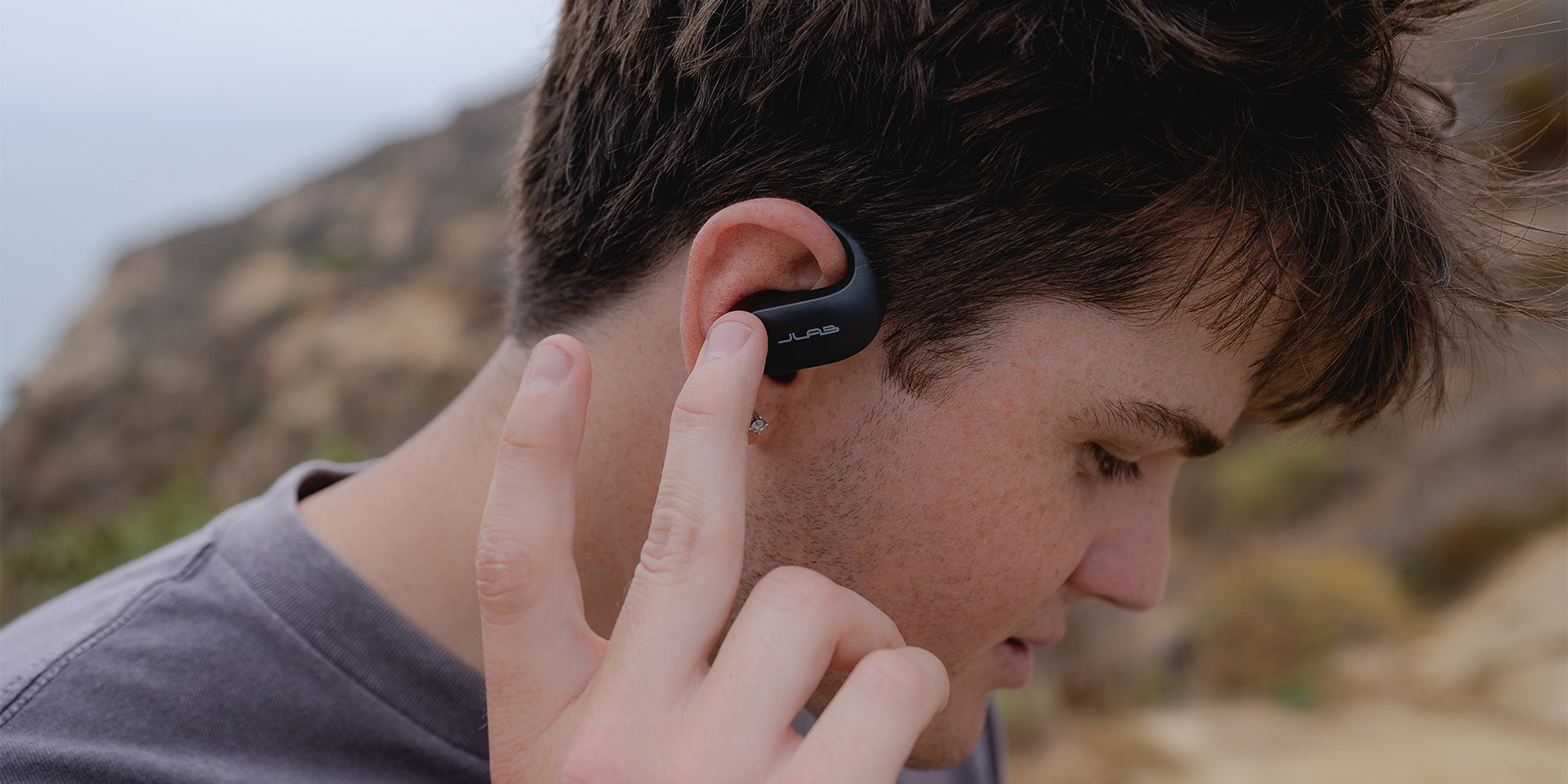 JBuds Open Sport Earbuds touch control