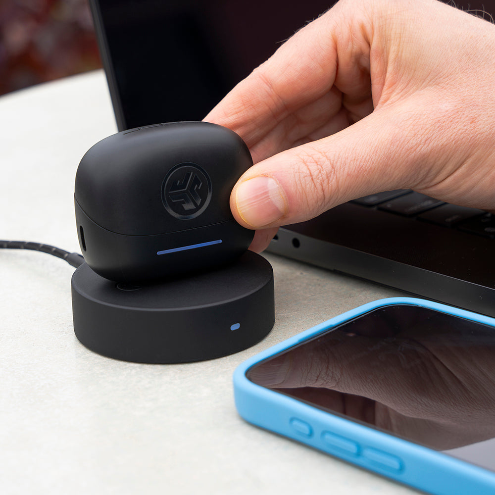 JBuds Pods ANC True Wireless Earbuds Black wireless charging