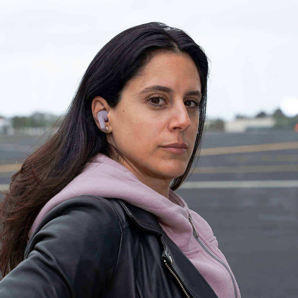 JBuds Pods ANC True Wireless Earbuds Mauve Model