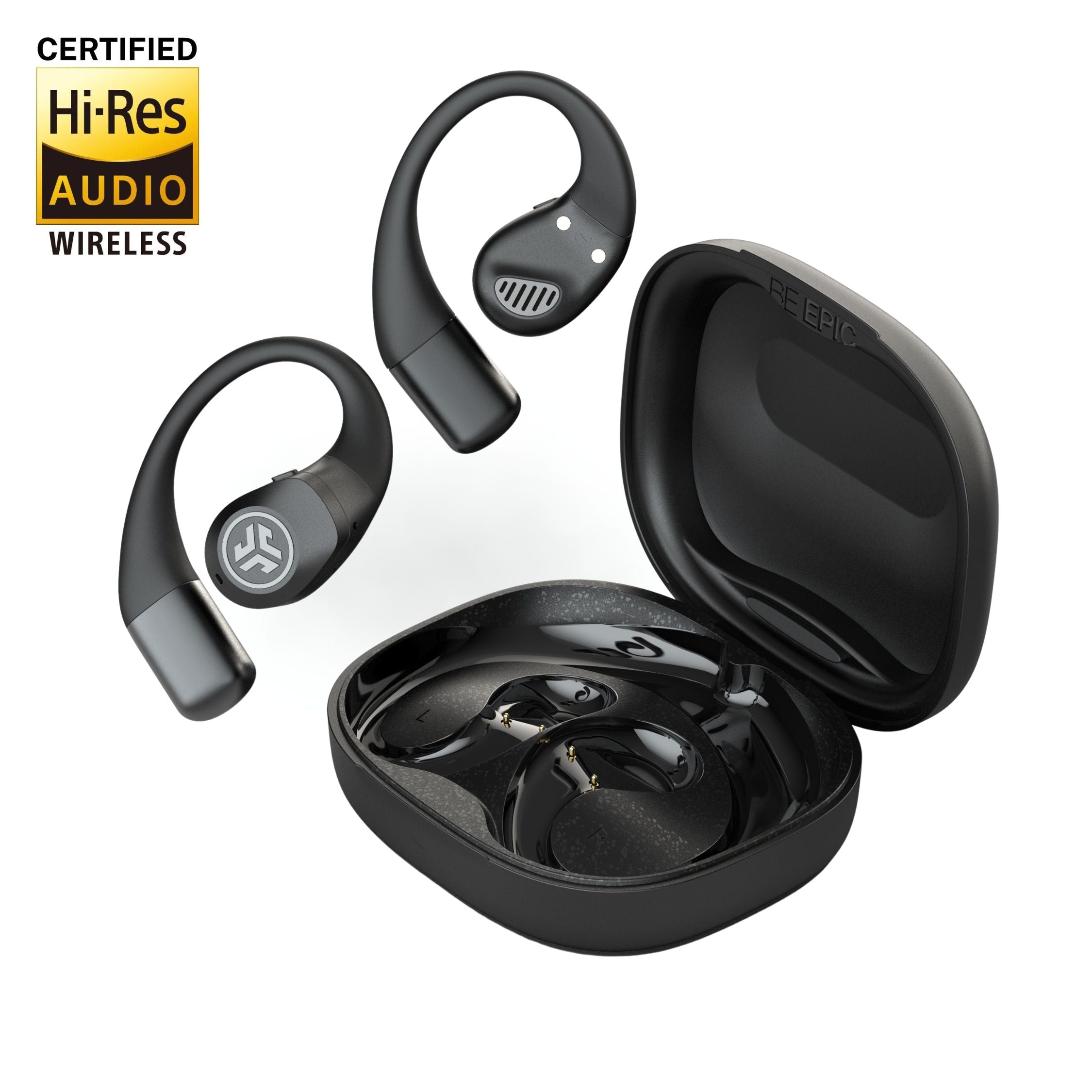 JLab Epic Open Sport ワイヤレスイヤホン JLab Epic Open Sport Air Conduction Wireless Earbuds Black