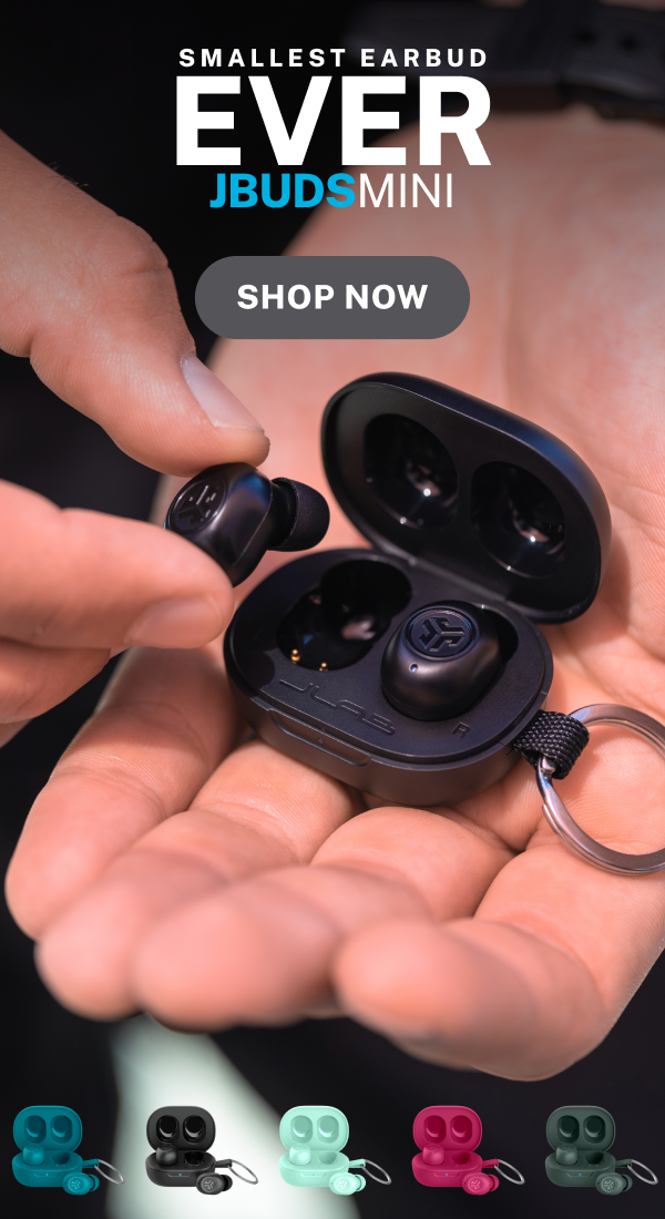 JBuds Mini Launch Ad Product Collection Card