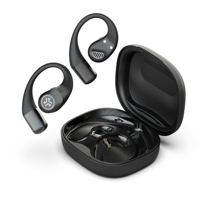 Epic open sport earbuds and case isometric view