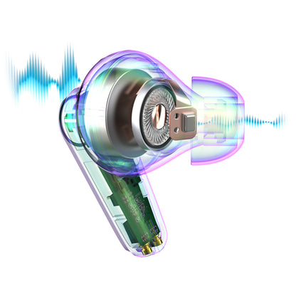 Go Pods ANC True Wireless Earbuds Lilac soundwave