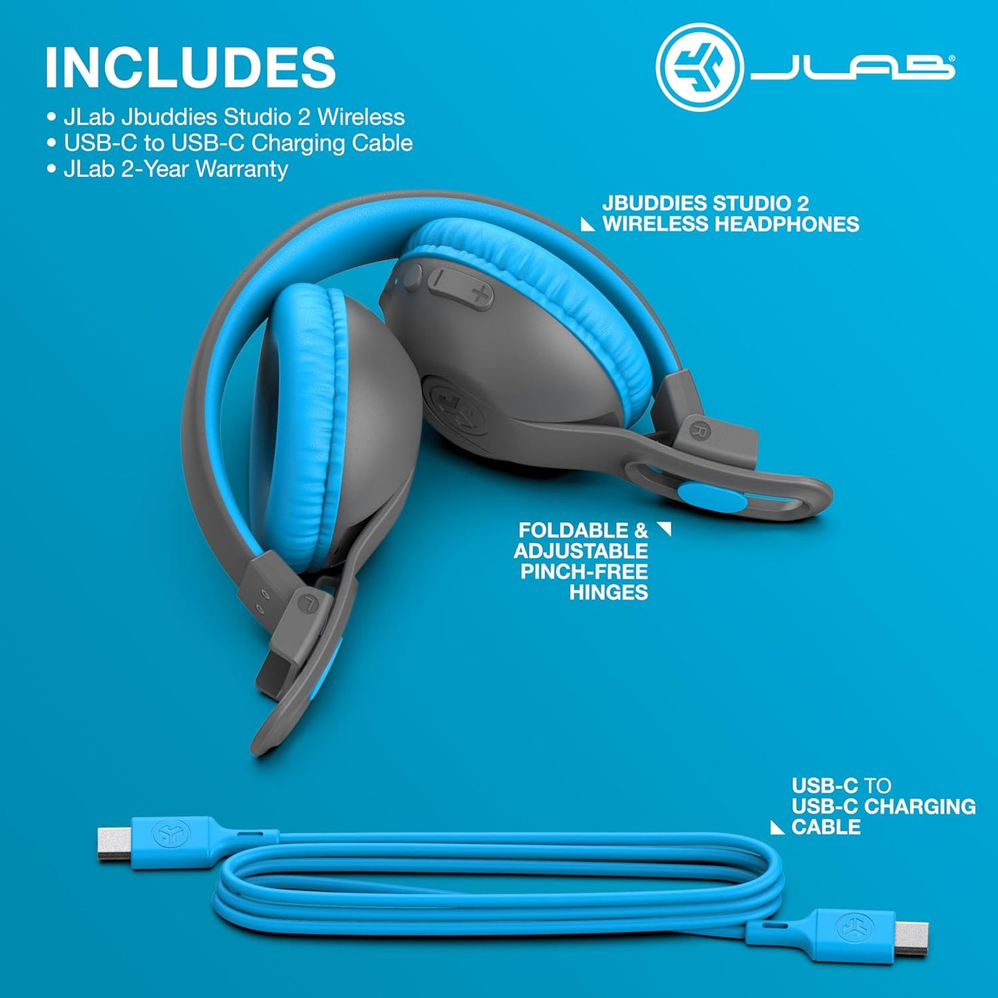 JBuddies Studio 2 Wireless Kids Headphones