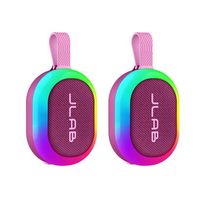 Pop Party Ultra-Portable Bluetooth Speaker Mulberry 2 Pack