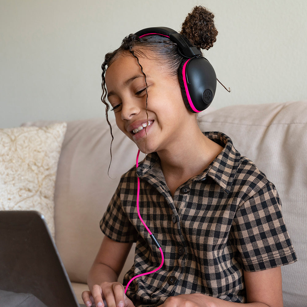 JBuddies Pro Wired Over-Ear Kids Headphone Pink| 39249325817928