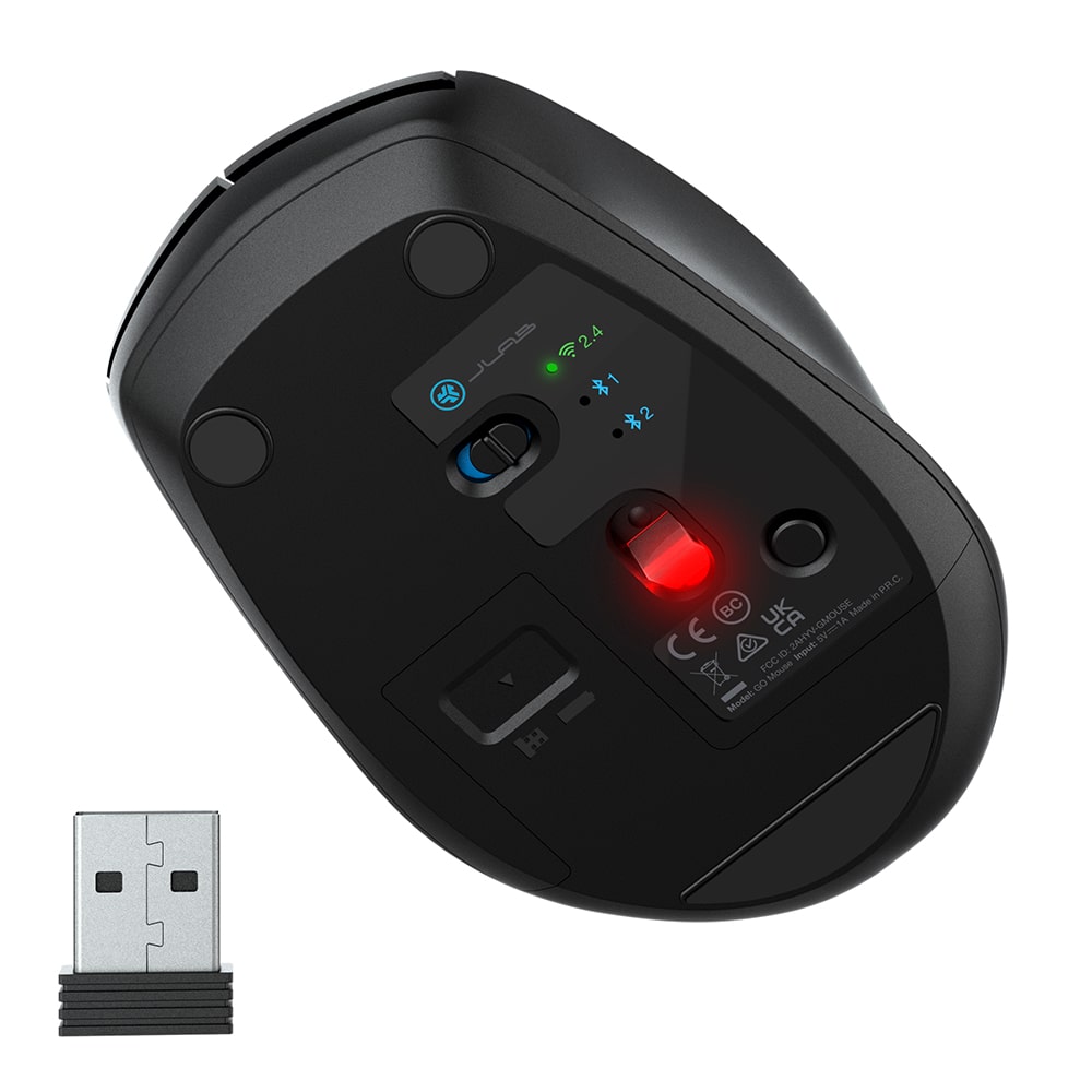 Mouse inalámbrico USB / USB C con batería recargable 80