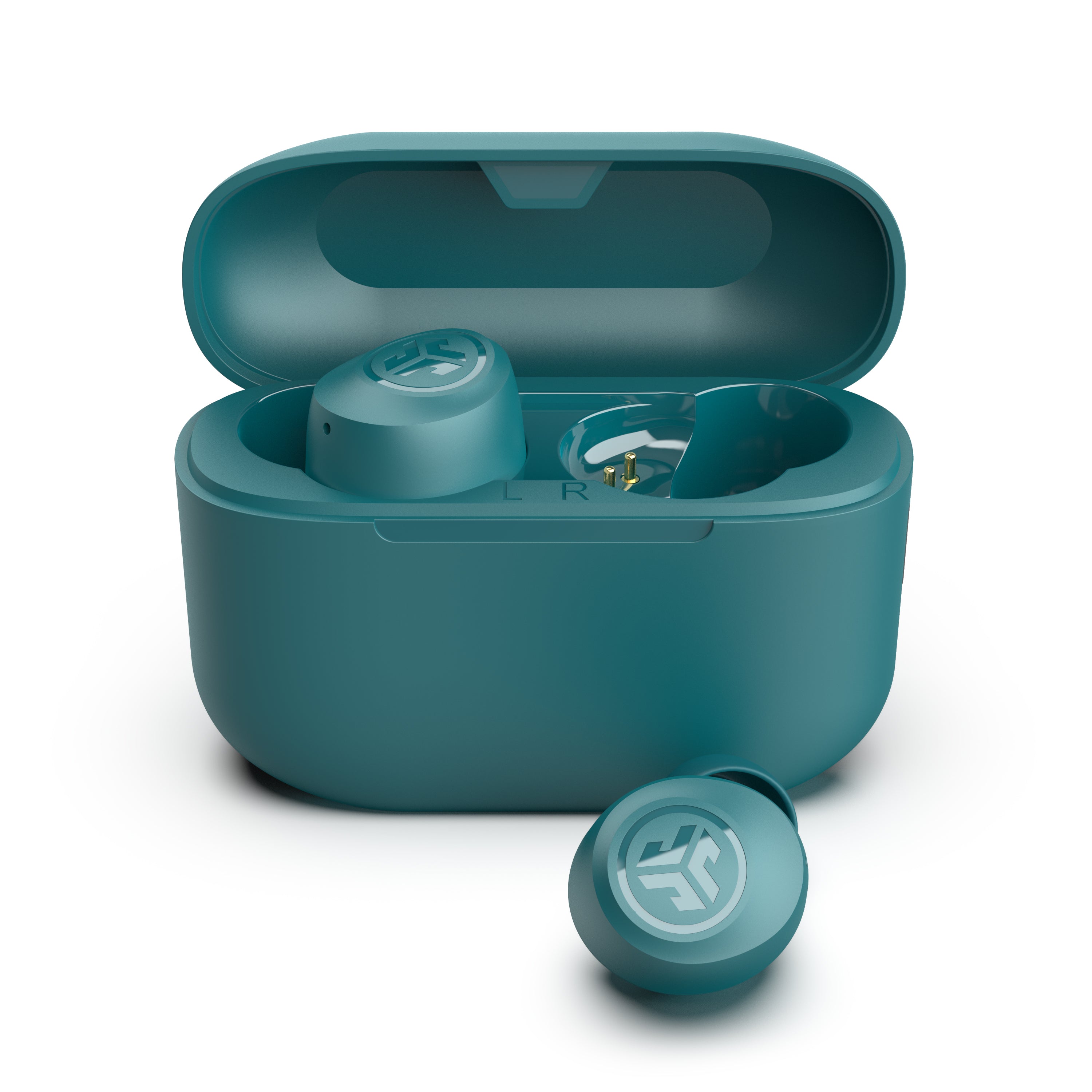 JLab GO POP+ True Wireless Earbuds Teal