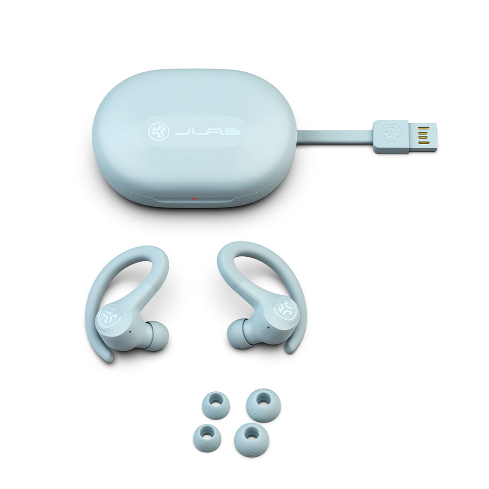 JLab GO Air Sport True Wireless Earbuds Light Blue