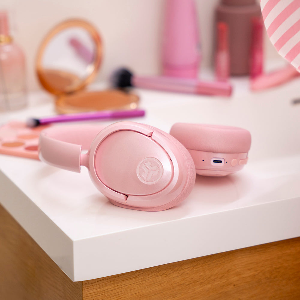 JBuds Lux ANC Jelle Headphones Blush Fund