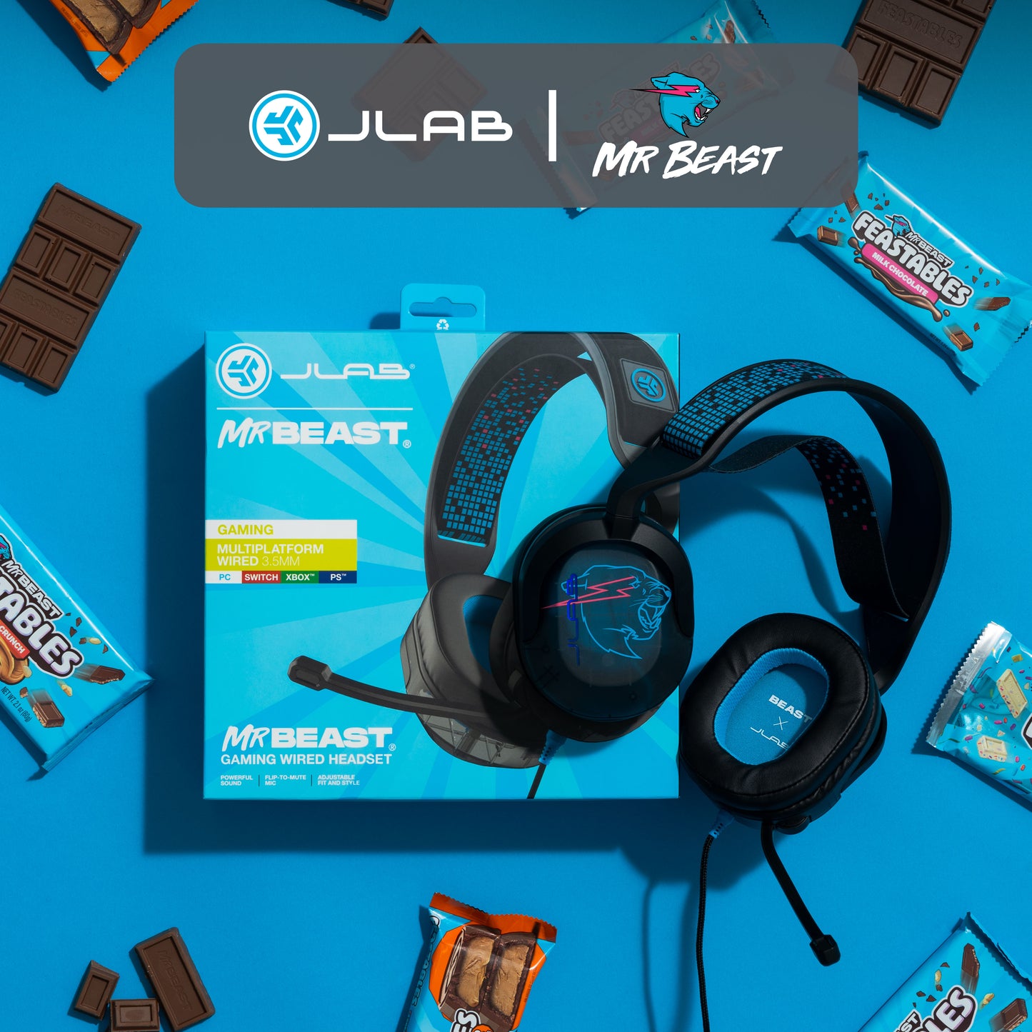MrBeast Wired Gaming Headset Black