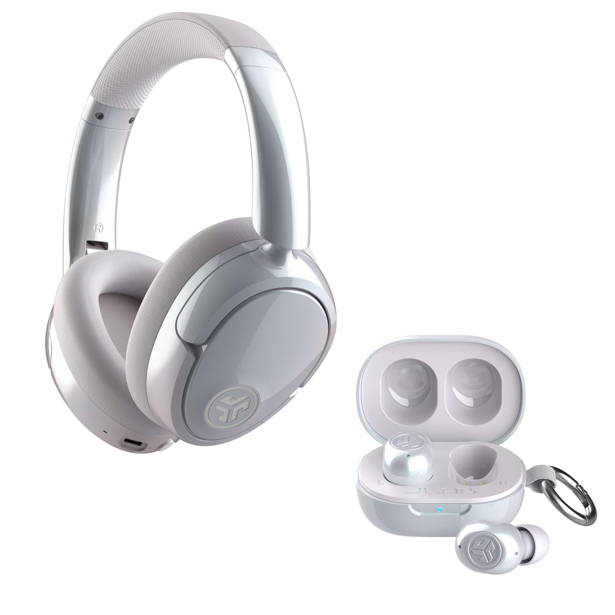JBuds Lux ANC & JBuds Mini ANC Jelle Pearl Next Door Bundle