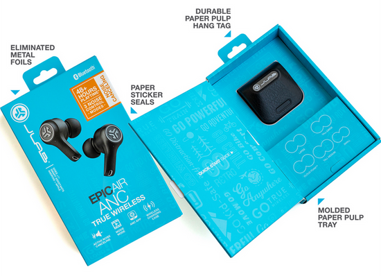 Recyclable earbuds top