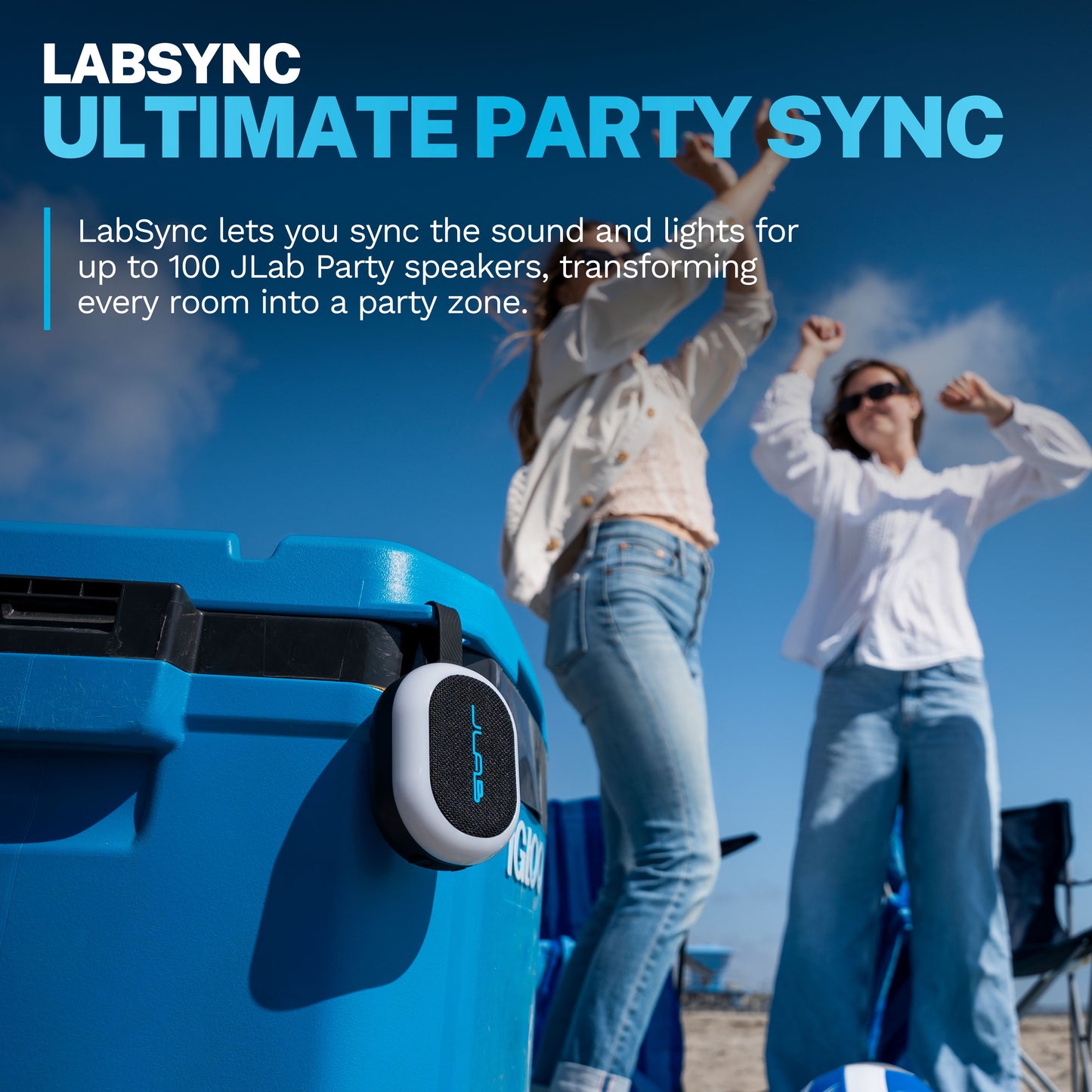 JLab Pop Party Ultra-Portable Bluetooth Speaker