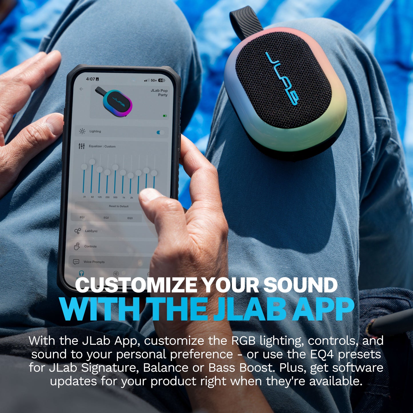 JLab Pop Party Ultra-Portable Bluetooth Speaker