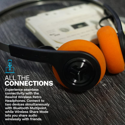 Rewind Wireless Retro Headphones