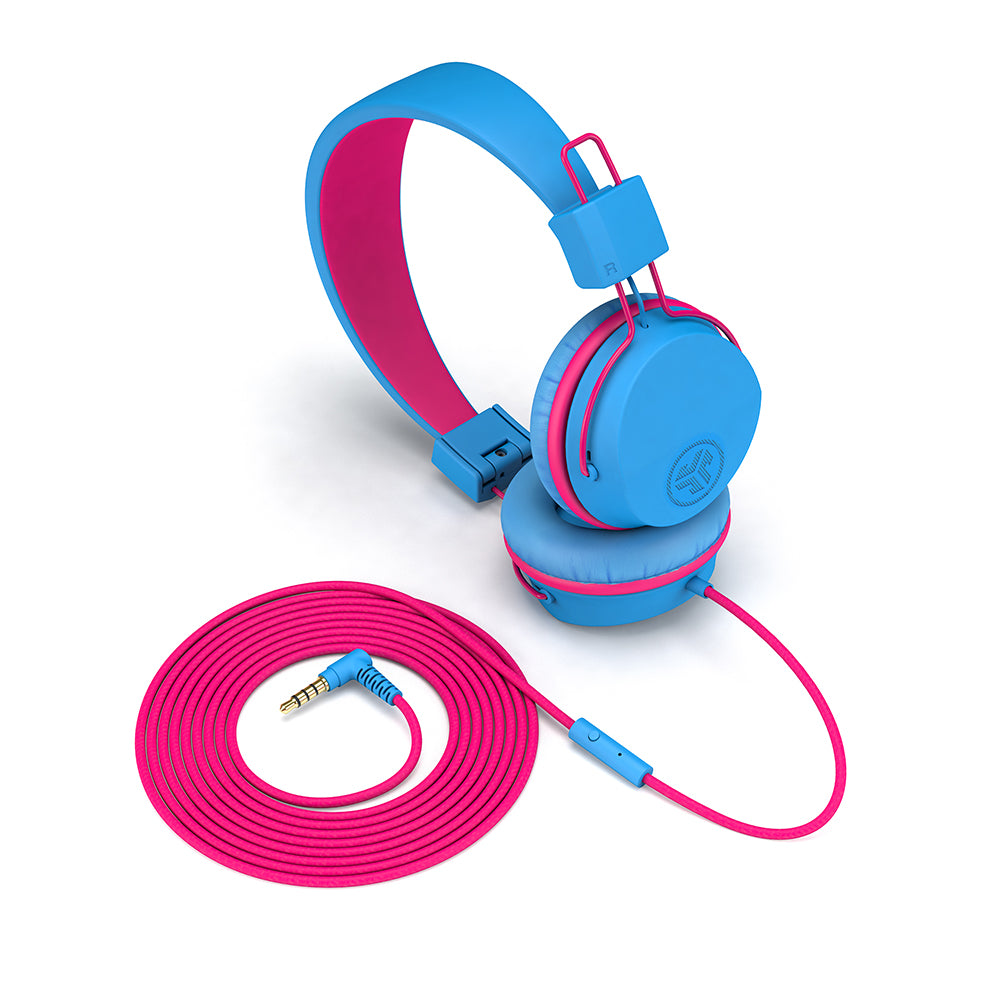 JBuddies Studio On-Ear Kids Headphones Blue / Pink