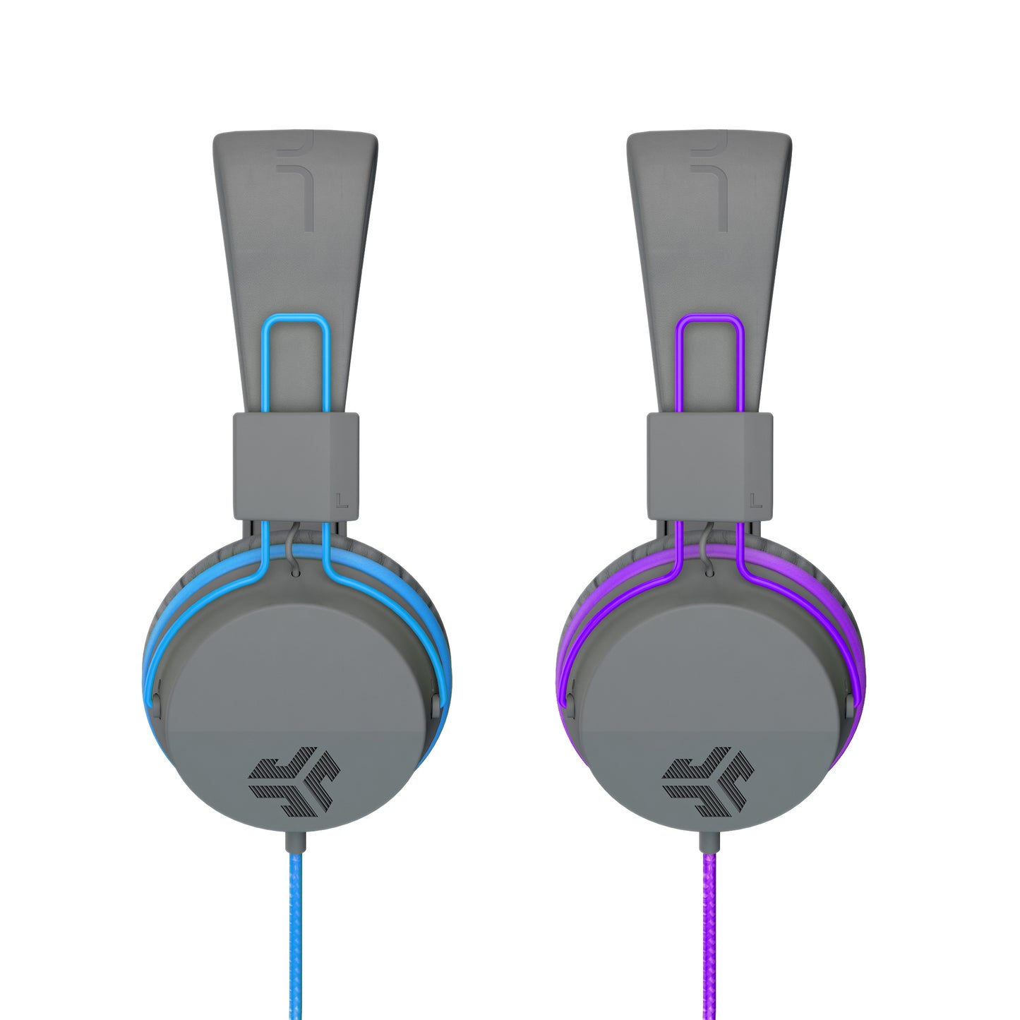 JBuddies Studio On-Ear Kids Headphones Graphite / Violet
