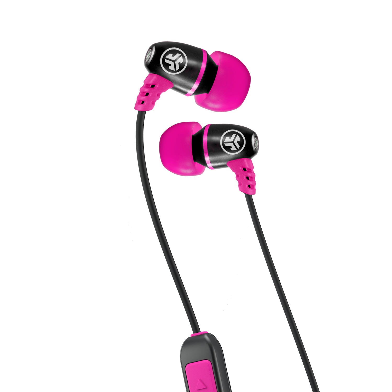 Metal Wireless Rugged Earbuds Black / Pink