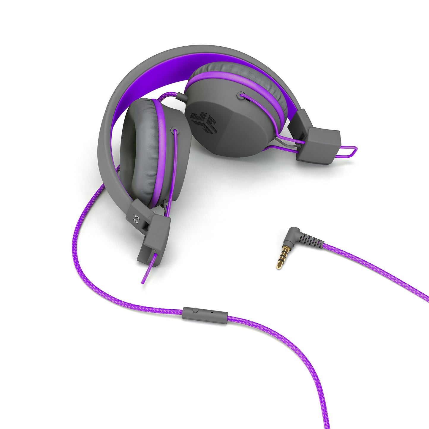 JBuddies Studio On-Ear Kids Headphones Graphite / Violet