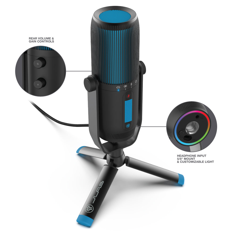 Usb microphone 2025 headphone